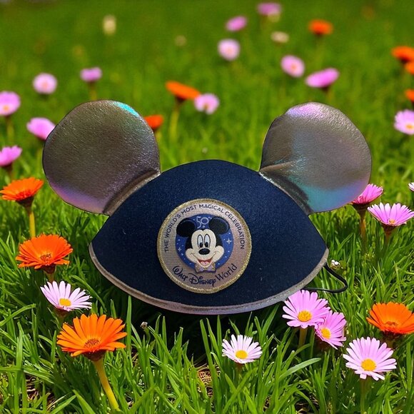 DISNEY Parks 50th Anniversary Adult Cap Hat Ears NEW NEW NWT - Picture 1 of 6